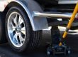 trailer tires on a boat trailer